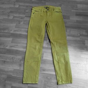 Vince Bergdorf Goodman Vintage Green Jeans Size 27